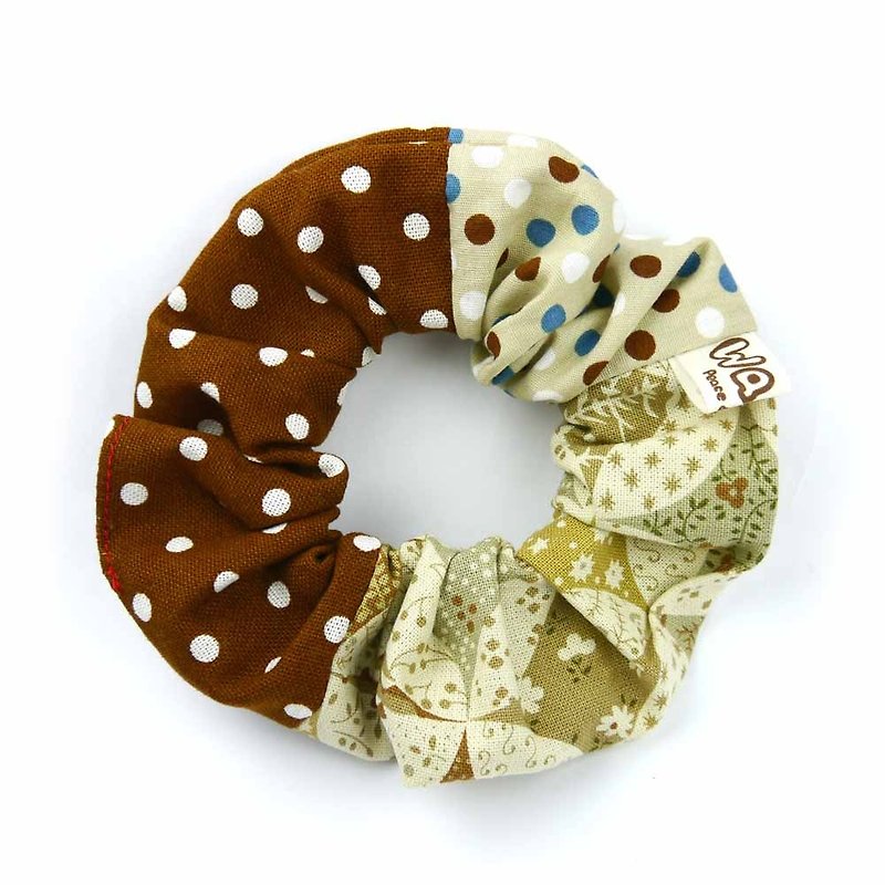 WaWu Bagels tress, colon rings, donuts, hair rings, hair bundle (coffee system) - Hair Accessories - Other Materials Brown