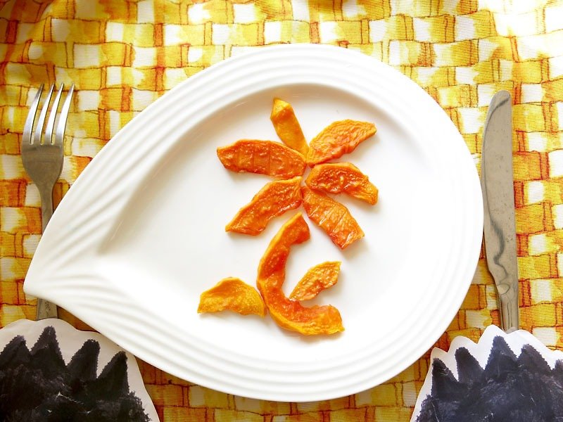 Happy Fruit Shop-Handmade Pingtung Dried Papaya Sharing Pack - ผลไม้อบแห้ง - อาหารสด สีส้ม