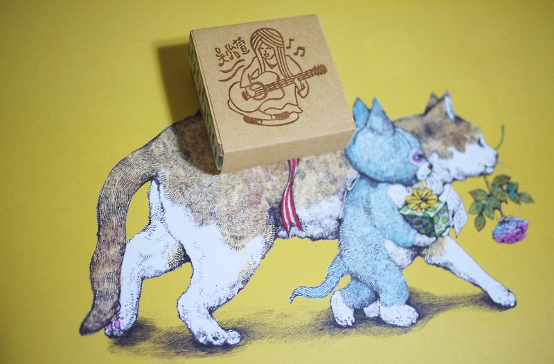 Hand carved rubber stamp - exclusive customized (size 80mm * 40mm) - Stamps & Stamp Pads - Rubber Multicolor