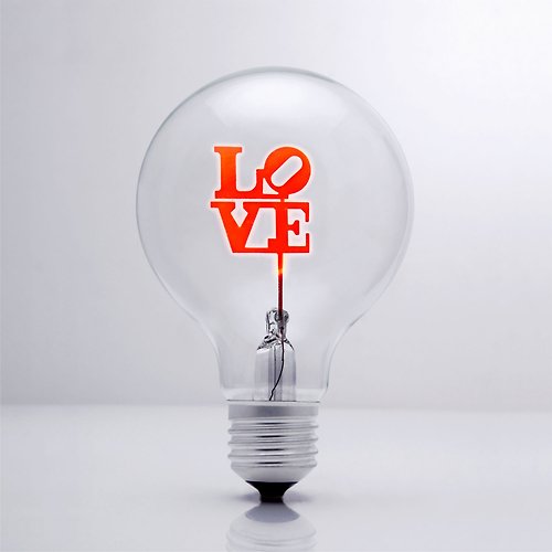 DarkSteve 「演活生命」 DarkSteve「演活生命」- 設計師燈泡 - Love球燈泡 Edison-Style 愛迪生燈泡: 1 個 (純燈泡)