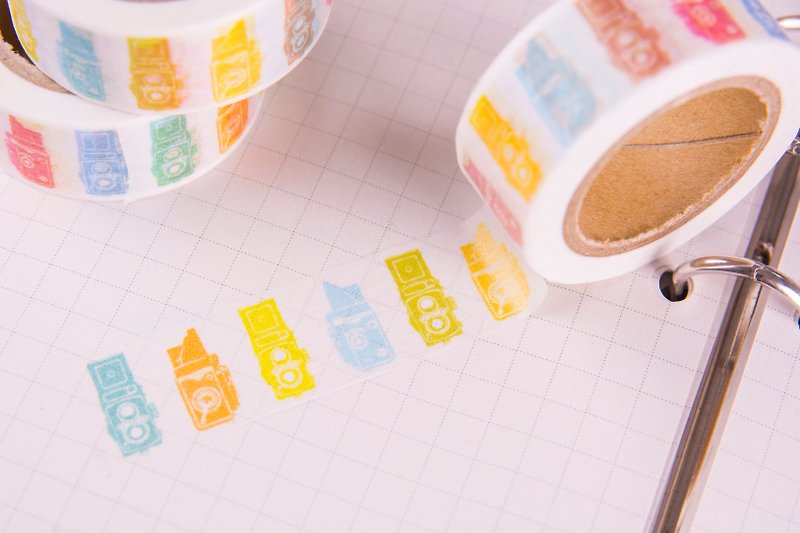Washi Tapes - Yashica 12 - Washi Tape - Paper Multicolor