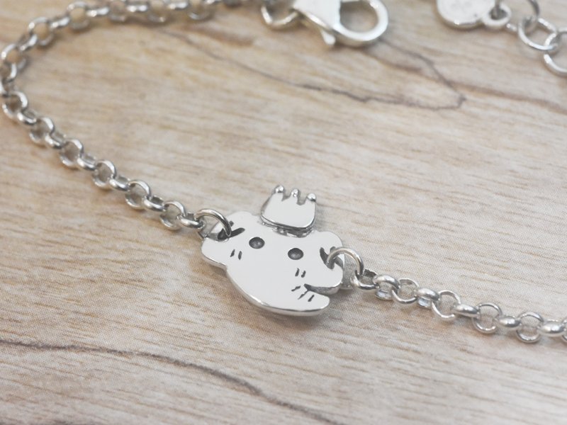 大象 - 小朋友手鍊 | 925純銀 寶寶週歲禮 刻字 動物銀飾 - 嬰兒手鍊/飾品 - 純銀 銀色