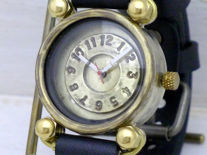FROG 手作り時計 HandCraftWatch JUMBO Brass36mm (JUM29 BK) - 女裝錶 - 銅/黃銅 金色