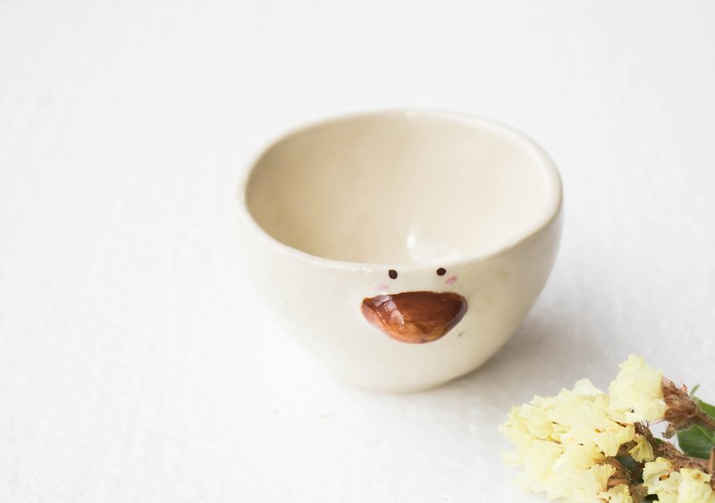小鴨子陶碗 - 植物/盆栽/盆景 - 其他材質 咖啡色