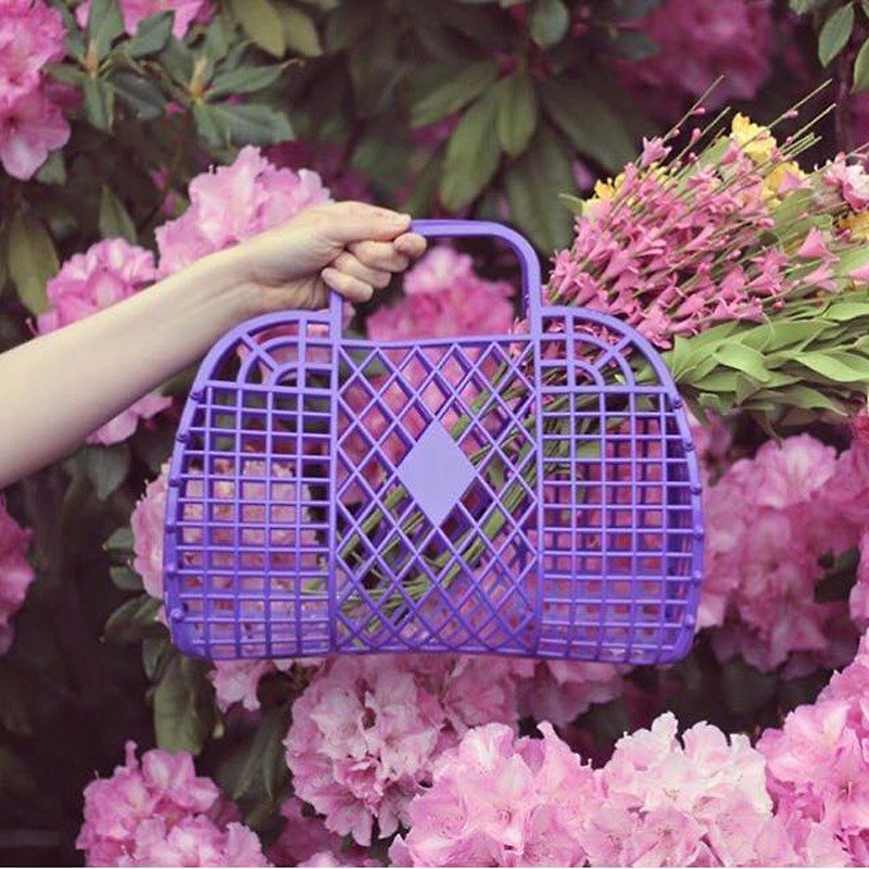 Katie psychedelic purple. KATY British environmental jelly Basket < Sun Jellies > - Handbags & Totes - Other Materials Purple