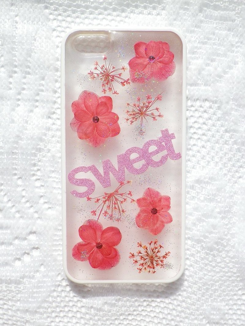 SWEET iPhone 5 / 5S用アニーのワークショップ手作りYahua電話保護シェル、 - スマホケース - プラスチック ピンク