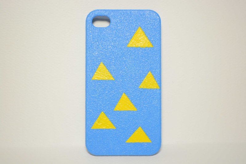 【手機殼上的小幾何】好多三角形 - 手機殼/手機套 - 塑膠 藍色
