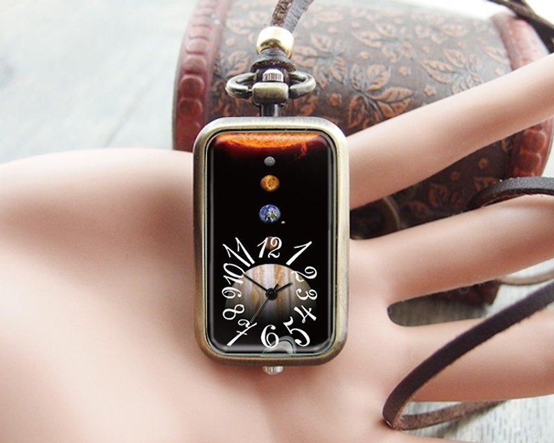 Milky Way-Charm/Key Ring/Pocket Watch/Necklace/Accessories【Special U Design】 - พวงกุญแจ - โลหะ สีดำ