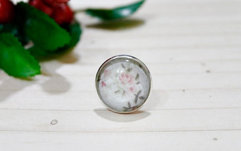 * Pink flower * - Time gemstone rings - - แหวนทั่วไป - อะคริลิค สึชมพู