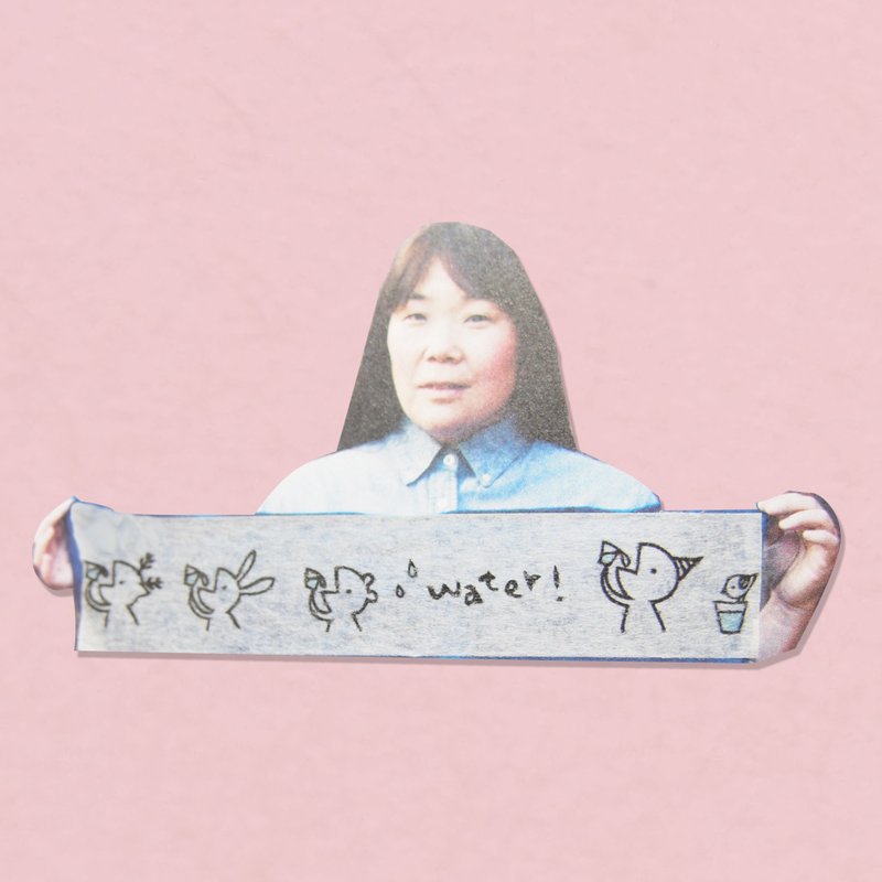 ♪ drink plenty of water / paper tape - Washi Tape - Paper White