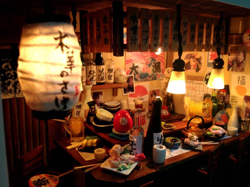 Izakaya-Wooden Box with Frame - Other - Wood Brown