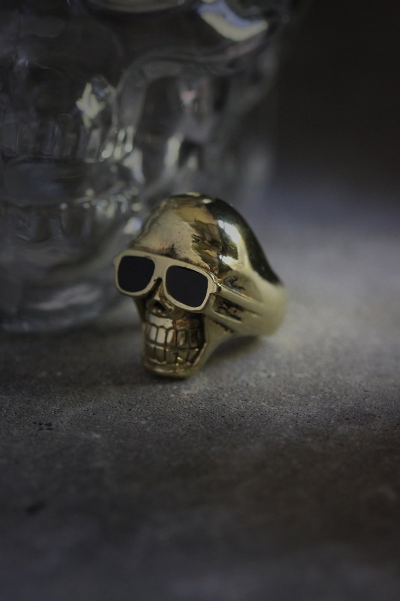 แหวน Skull with Sunglasses Ring by Defy - แหวนทั่วไป - โลหะ 