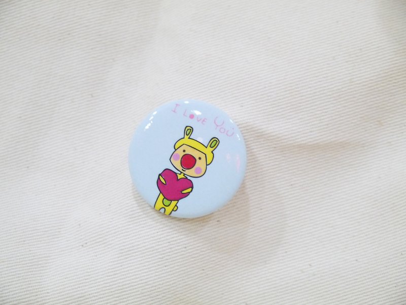 | Magnetic badges | I want to say I love you - Badges & Pins - Plastic Pink