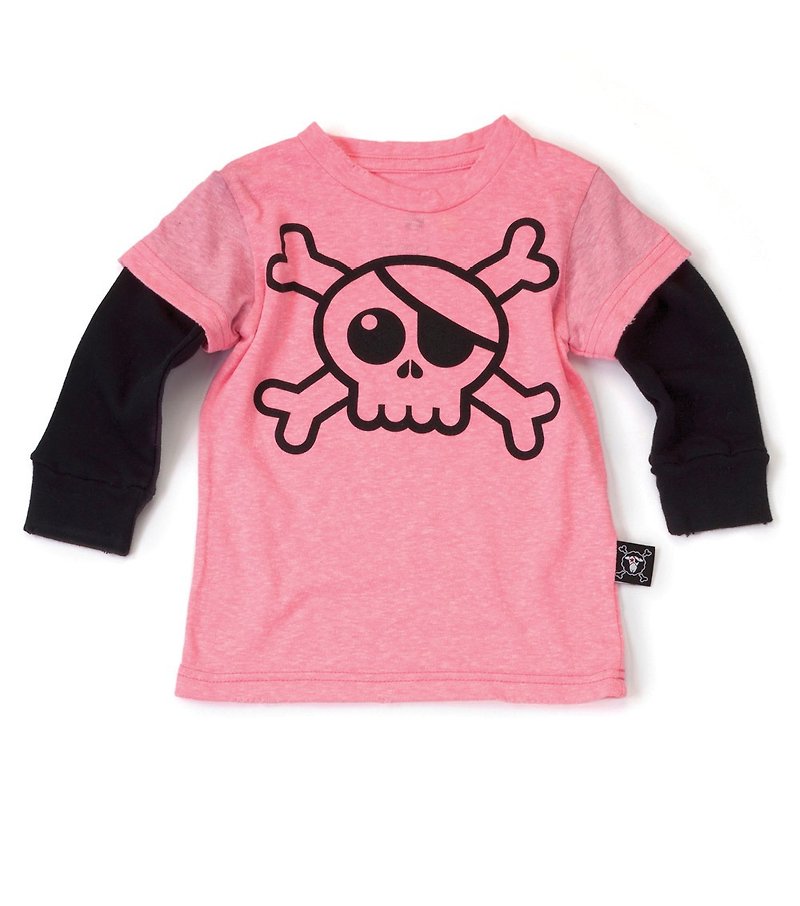 2015 autumn and winter tide brand NUNUNU big 骷髅 骷髅 sleeve shirt / Big skull t-shirt - อื่นๆ - ผ้าฝ้าย/ผ้าลินิน สีดำ