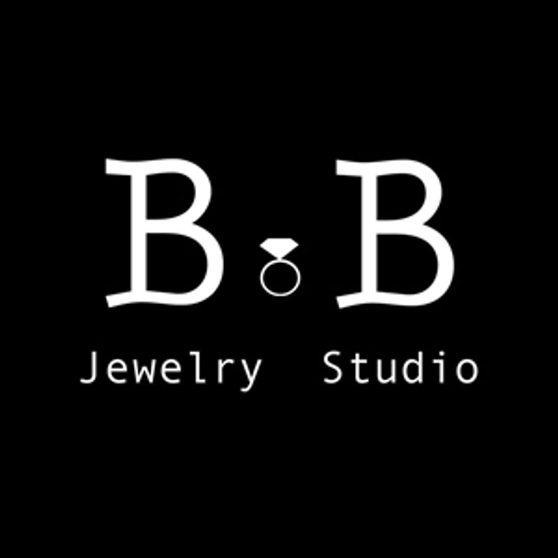 【B.B]排他的な小さな銀のネックレスのカスタム両面ブロック - ネックレス - 金属 グレー