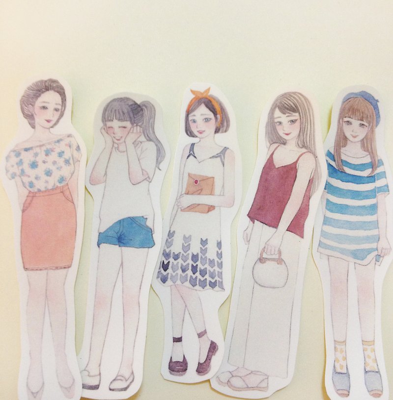 Veg easy life - Summer Girl Stickers - สติกเกอร์ - กระดาษ สีส้ม