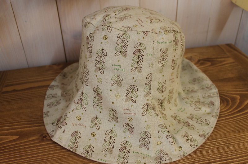 Oleta hand for groceries ╭ * [Ma bottom khaki green vine-sided hat essential travel] - อื่นๆ - ผ้าฝ้าย/ผ้าลินิน สีเขียว