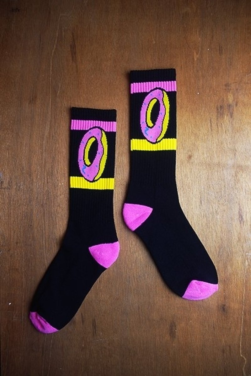 黑甜甜圈襪!!夏漪眺=knock your socks off !! - 襪子 - 其他材質 黑色