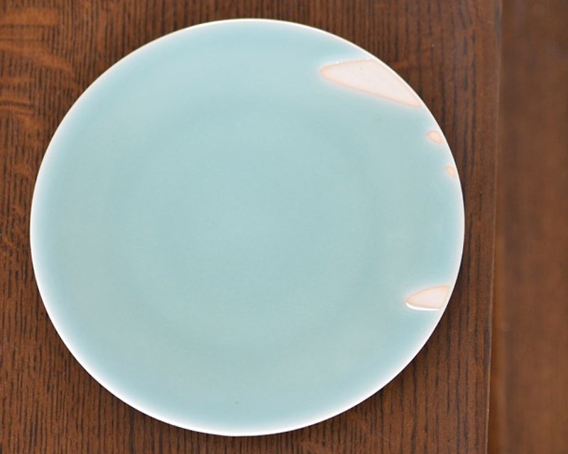 Kurekure blue white porcelain board - จานเล็ก - เครื่องลายคราม สีเขียว