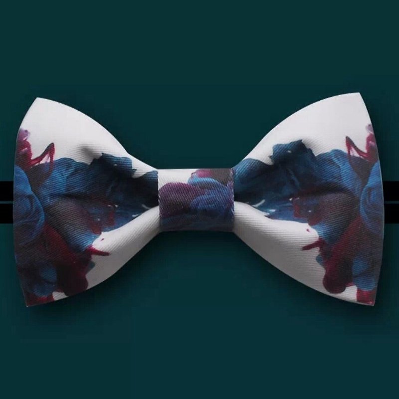 Independent design stamp series tie Bow Tie ID 046 - Ties & Tie Clips - Other Materials Blue