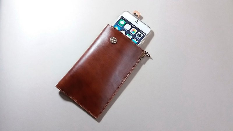----- Hangable iphone6.7.8plus leather case - Other - Genuine Leather 