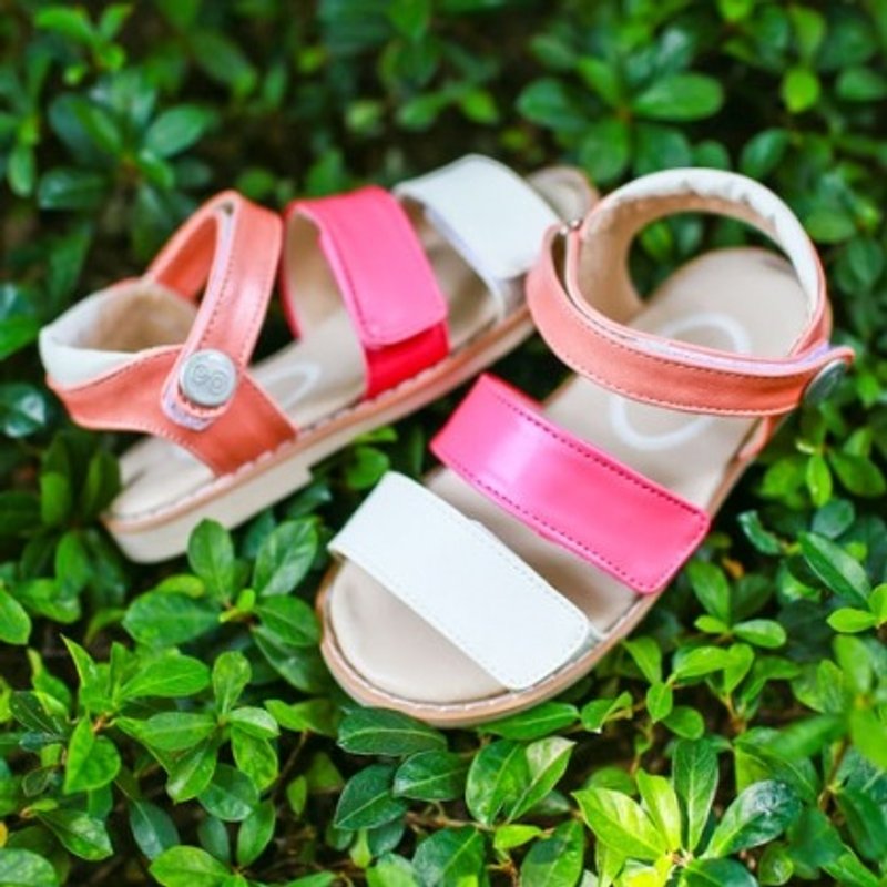 Becky play with a three-color sandals (zero code specials, only accept the return) - รองเท้าเด็ก - วัสดุอื่นๆ สึชมพู