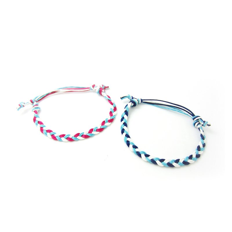 • StandOn • 甜密小情侶編織腳繩一對 x Basic Three Anklets - 其他 - 其他材質 多色
