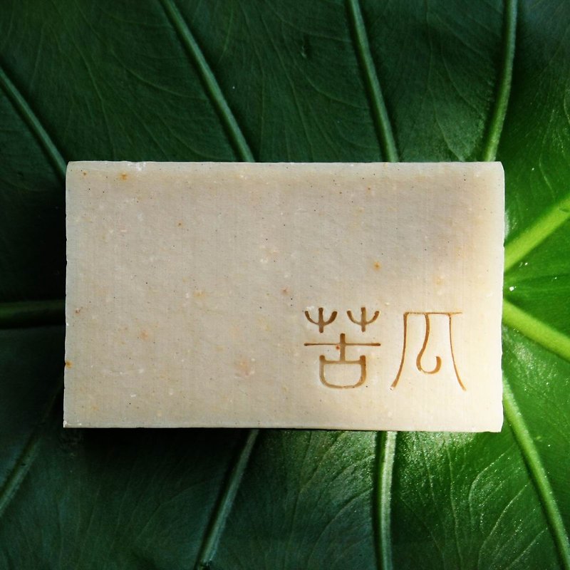 【Monga Soap】Bitter Melon Soap-Refreshing and Comfortable/Mint/Oil Control/Face Wash/Handmade Soap - ผลิตภัณฑ์ทำความสะอาดหน้า - วัสดุอื่นๆ สีเขียว