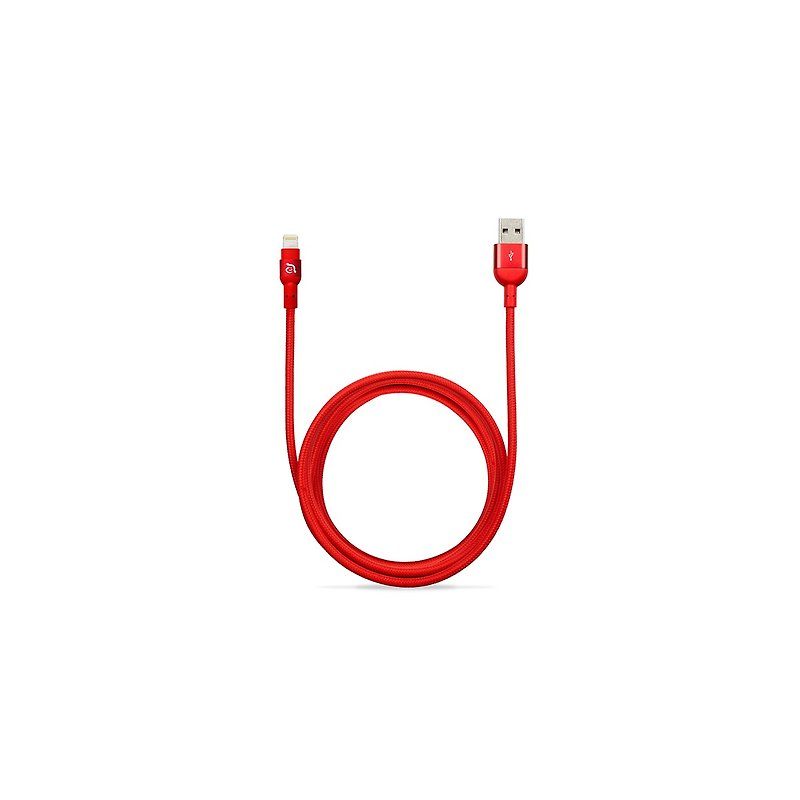 PeAk II Lightning - USB Metallic Braided Transmission Line 2M Red 4714781446235 - Other - Other Metals Red