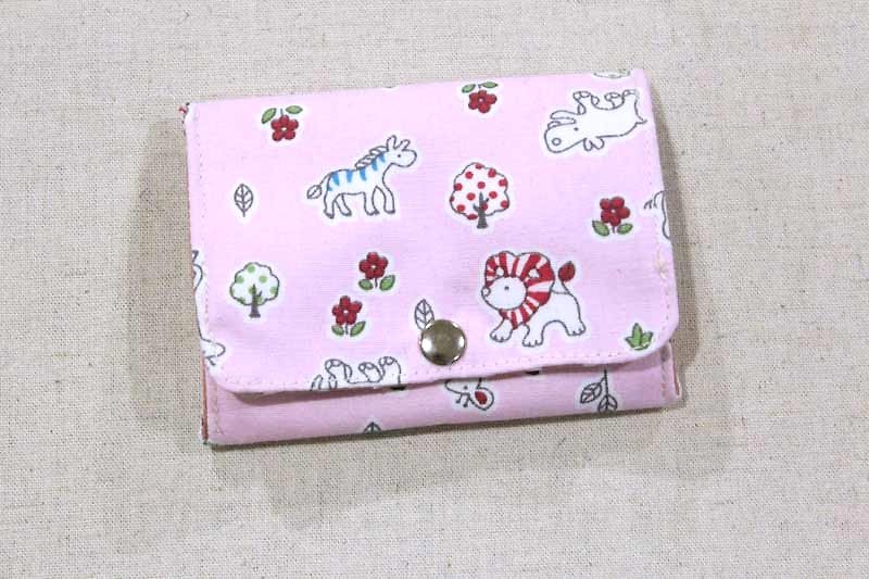 Change Pouch-Pink Zoo - Coin Purses - Other Materials Pink
