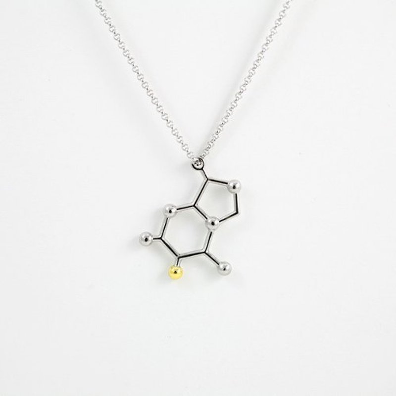 化学反応ネックレス -  B（バレンタインデーの贈り物、チェーンのカップル） -  yyogurt - ネックレス - 金属 