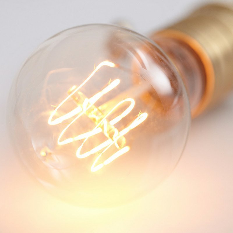 Edison light bulb - Lighting - Other Materials Orange