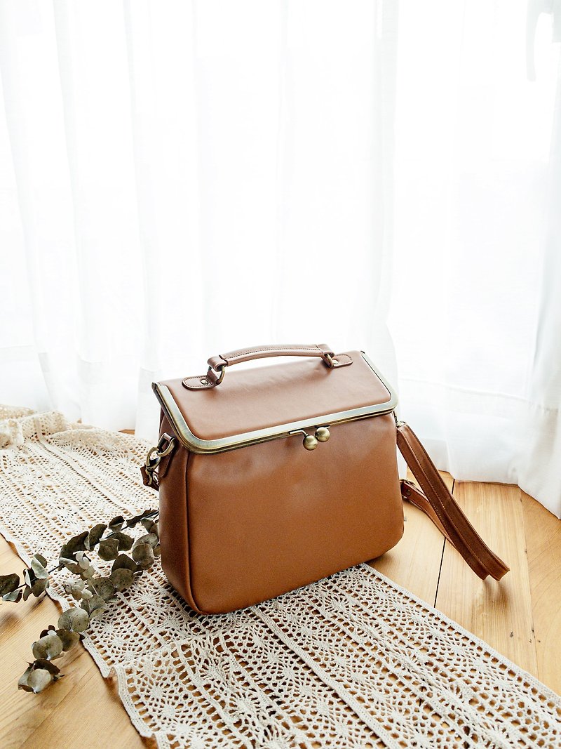 Olivia Bag-Caramel - Messenger Bags & Sling Bags - Genuine Leather Brown