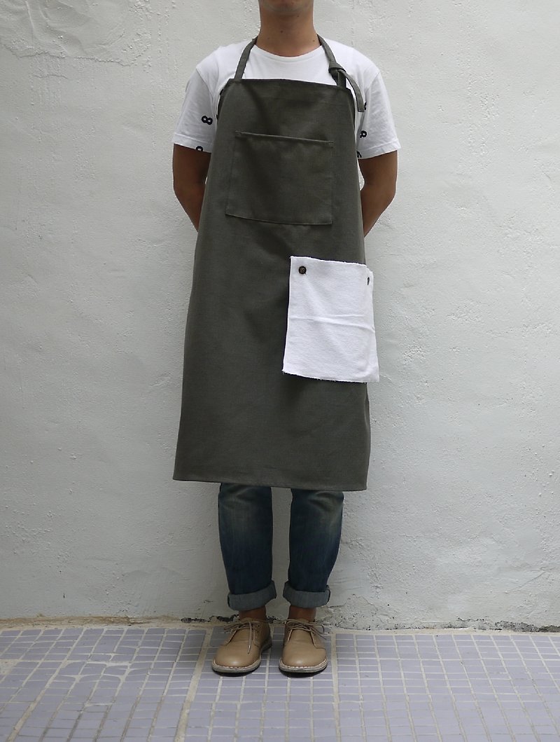 Canvas 01 Apron with Tea Towel - Aprons - Other Materials 