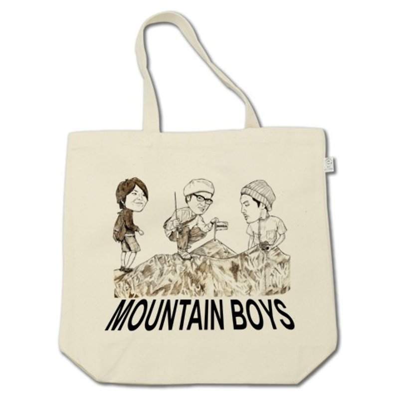MOUNTAIN BOYS（tote bag） - 側背包/斜孭袋 - 其他材質 金色