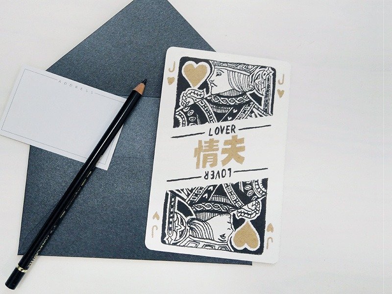 Poker Series - J/Mood - Cards / Postcards - การ์ด/โปสการ์ด - กระดาษ สีดำ