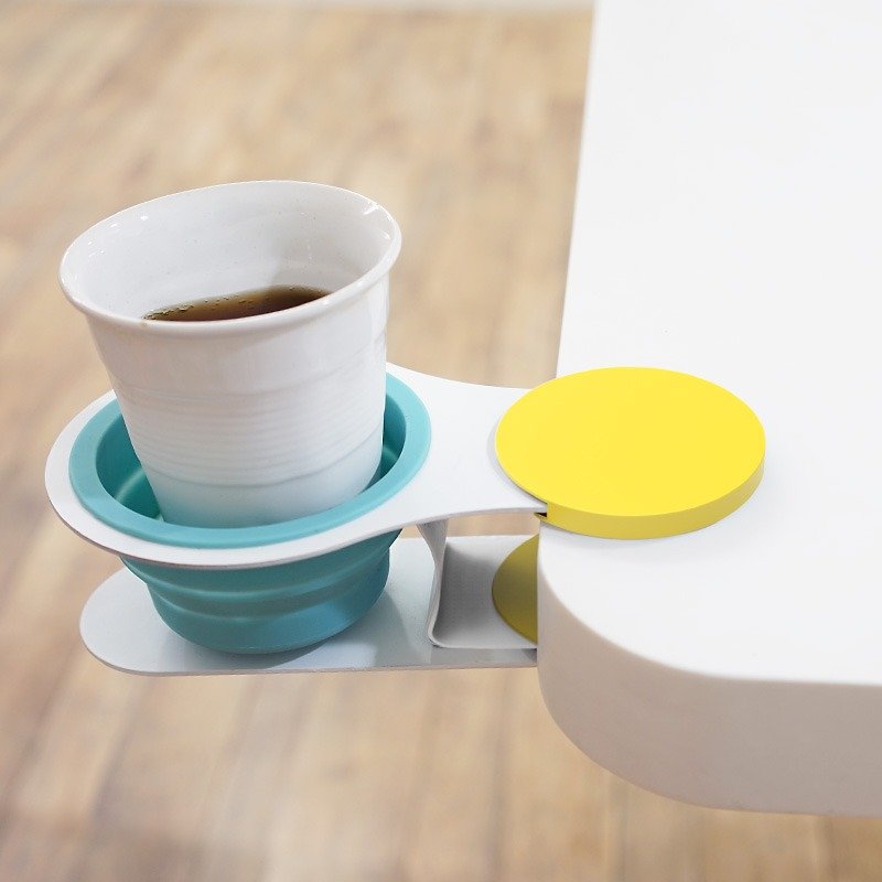 EX!! cup holder (yellow/blue) - Coasters - Other Metals Multicolor