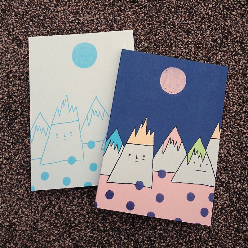 1/10 sticker book / mountain - Notebooks & Journals - Paper Blue