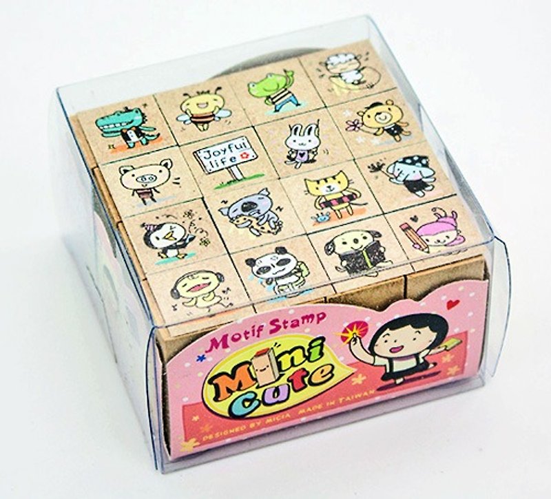 minicute stamp set - my animal friends - Stamps & Stamp Pads - Wood 