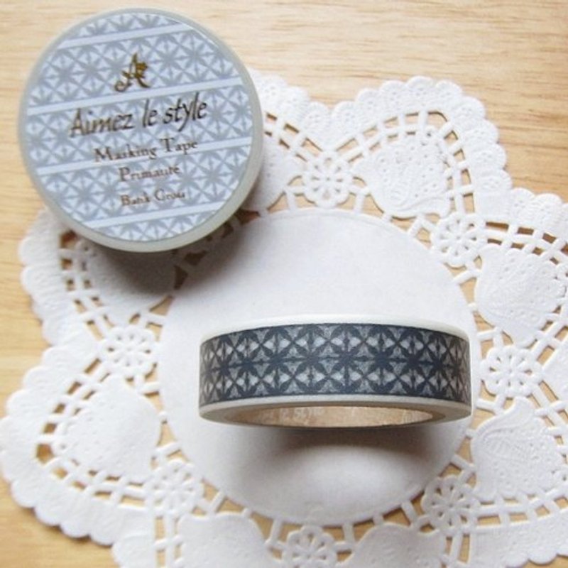 Aimez le style and paper tape (02112 printing totem) - Washi Tape - Paper Black