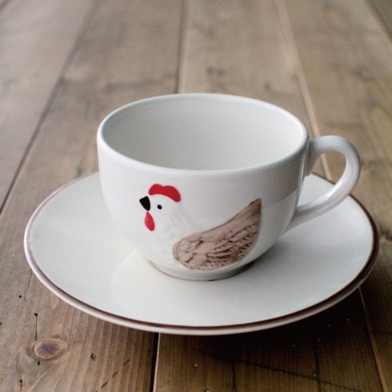 英國Mason Cash公雞杯盤組 - 茶具/茶杯 - 其他材質 