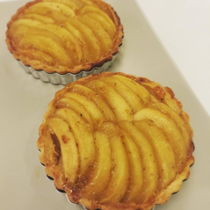 鳳梨或蘋果杏仁塔～酸甜好滋味 - 蛋糕/甜點 - 新鮮食材 黃色