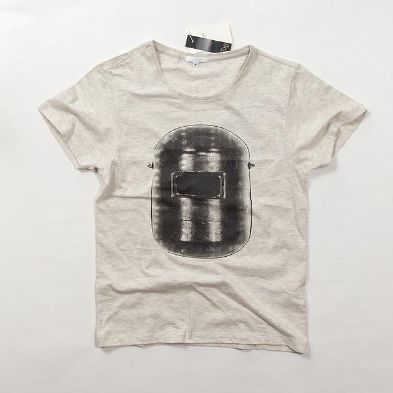 溶接工　 おもしろデザインTシャツ　ユニセックスXS〜XLサイズ　Tcollector - 女 T 恤 - 棉．麻 白色