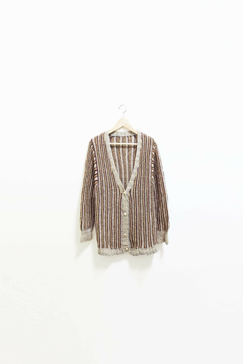 【Wahr】質之針織外套 - Women's Sweaters - Other Materials Multicolor