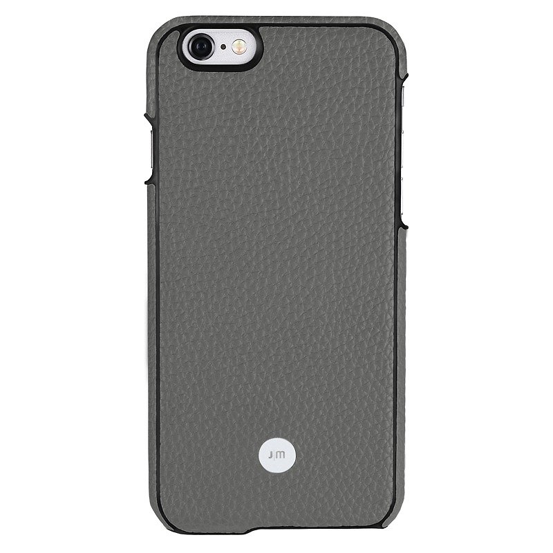 Quattro Back 經典真皮背蓋-iPhone6 Plus/6s Plus 灰色 - 手機殼/手機套 - 真皮 灰色