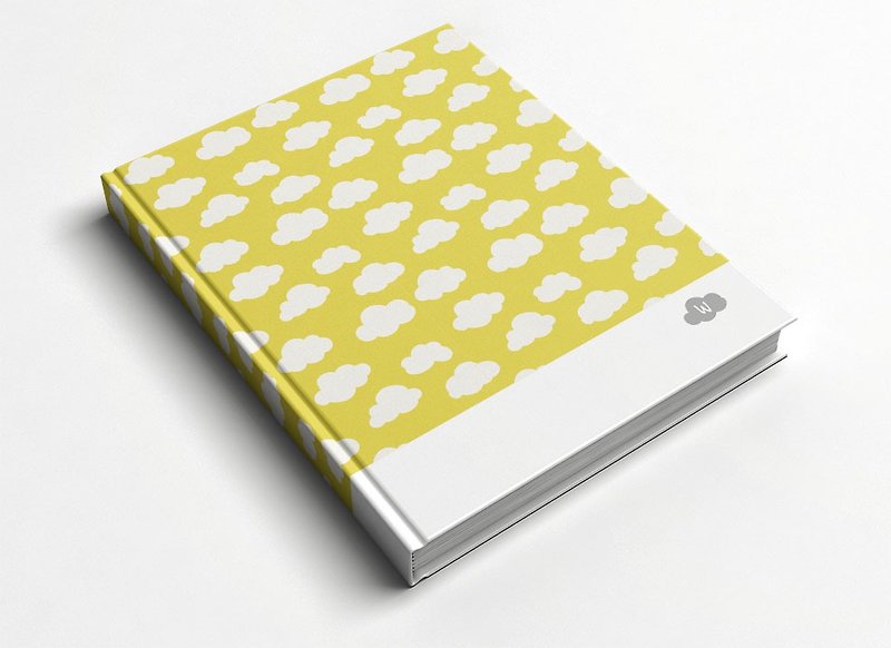 Rococo Strawberry WELKIN Handmade_Handmade Notebook/Handbook-Yellow Cloud - สมุดบันทึก/สมุดปฏิทิน - กระดาษ สีดำ