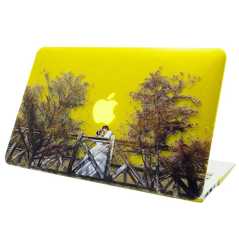 Hand-painted love series - I believe - Hong Qi "Macbook Pro 15-inch special" crystal shell - เคสแท็บเล็ต - พลาสติก สีน้ำเงิน