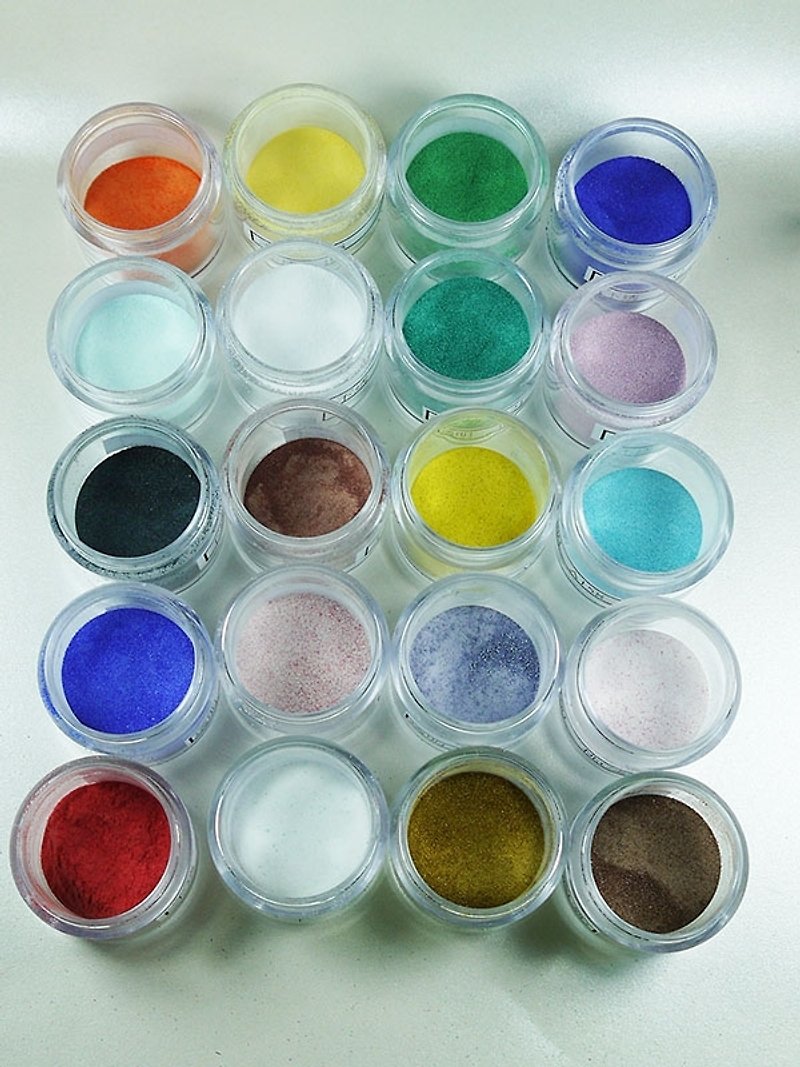 Enamel powder 20 color combinations