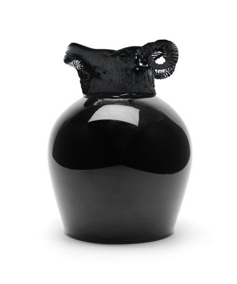 日本 goody grams animal wine glass 動物造型 紅酒杯 goat 山羊 - 茶壺/茶杯/茶具 - 玻璃 黑色