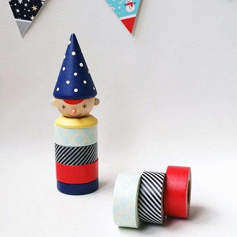 maste 2015 Xmas puppet and paper tape set (MST-MKT114-NV) - Washi Tape - Paper Multicolor
